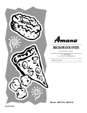 Amana AMC2165A Use and Care