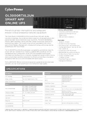 CyberPower OL3000RTXL2UN Datasheet