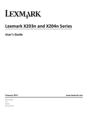 Lexmark X203n User's Guide