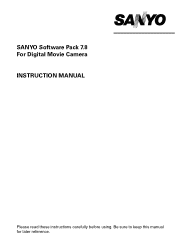 Sanyo VPC-CG6BL Software Manual