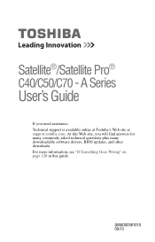 Toshiba Satellite C55T-A5103 Windows 8.1 User's Guide for Sat/Sat Pro C40/C50/C70 - A Series