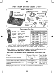 Uniden DECT4066 English Owners Manual