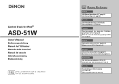 Denon ASD51W Owners Manual - English