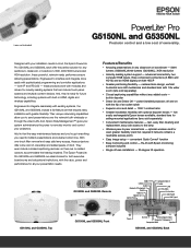 Epson G5150NL Product Brochure