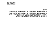 Epson Pro L1060W Users Guide