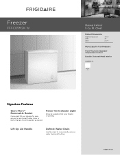 Frigidaire FFFC05M2KW Product Specifications Sheet (English)