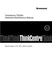 Lenovo ThinkServer TD200x Hardware Maintenance Manual for TD200x