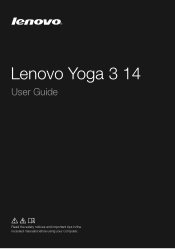 Lenovo Yoga 3-1470 Laptop (English) User Guide - Lenovo Yoga 3-1470