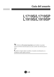 LG L1919S-SF Owner's Manual
