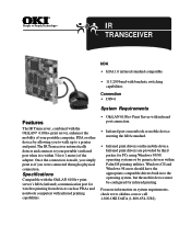 Oki OKIPAGE24DX Infrared Transceiver Information Sheet