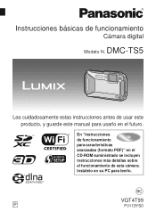 Panasonic DMC-SZ8K DMC-TS5K Owner's Manual (Spanish)