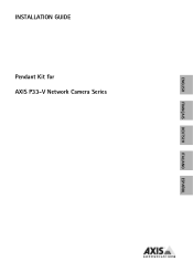 Axis Communications P3344 Pendant Kit for  P33 Series - Installation Guide