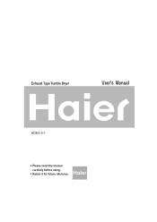 Haier HDM3.5-1 User Manual