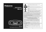 Palsonic pbt360wh Owners Manual