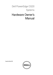 Dell PowerEdge C5220 Hardware Owner's Manual