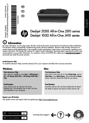 HP Deskjet J500 Reference Guide
