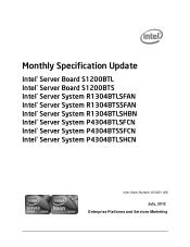 Intel P4304BT Specification update