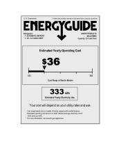 Avanti CK30-2 Energy Guide Label