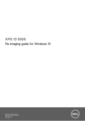 Dell XPS 13 9305 Re-imaging guide for Windows 10