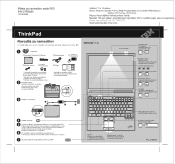 Lenovo ThinkPad R52 (Slovenian) Setup guide for the ThinkPad R52, 1 of 2