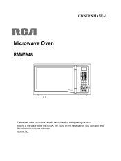 RCA RMW948 English Manual