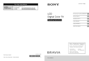 Sony KDL-32BX310 Operating Instructions