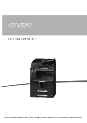 Kyocera TASKalfa 520i 420i/520i Operation Guide