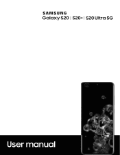 Samsung Galaxy S20 Ultra 5G Sprint User Manual