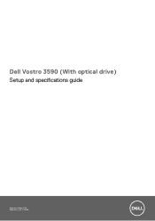 Dell Vostro 3590 With optical drive Setup and specifications guide