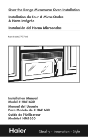 Haier HMV1630DBBB HMV1630 Installation Guide