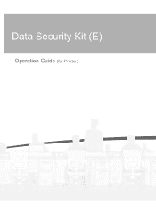 Kyocera ECOSYS FS-C8650DN Data Security Kit (E) Operation Guide for the FS-C8650DN