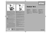 Stihl TrimCut 40-2 Instruction Manual