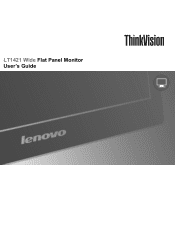 Lenovo LT1421 Wide Flat Panel Monitor ThinkVision LT1421 14-inch Wide Flat Panel Monitor - User Guide (English)