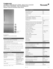 Thermador T36BB910SS Product Specs