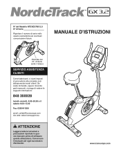 NordicTrack Gx 3.2 Bike Italian Manual