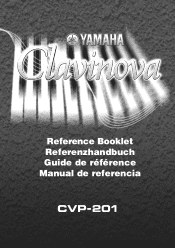 Yamaha CVP-201 Reference Booklet