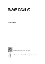 Gigabyte B450M DS3H V2 User Manual