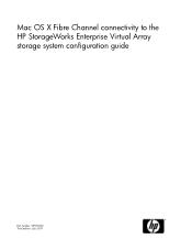HP EVA4000/6000/8000 Mac OS X Fibre Channel connectivity to the HP StorageWorks Enterprise Virtual Array storage system configuration guide (5697-002