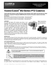 Vaddio Canon BU-47H Canon BU-Series Manual