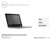 Dell Inspiron 11 3147 Specifications