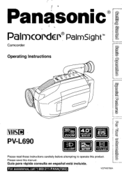 Panasonic PVL690 PVL690 User Guide