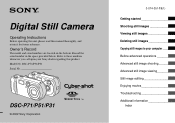 Sony DSCP51 Operating Instructions