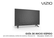 Vizio D32h-C0 Quickstart Guide (Spanish)