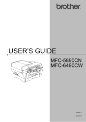 Brother International MFC 5890CN Users Manual - English