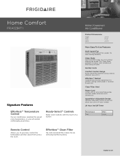Frigidaire FRA123KT1 Product Specifications Sheet (English)