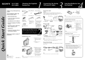 Sony KLV-15SR1 Quick Start Guide