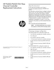 HP P6500 HP P6300/P6500 EVA Fibre Channel Controller Enclosure Replacement Instructions (5697-2515, March 2013)