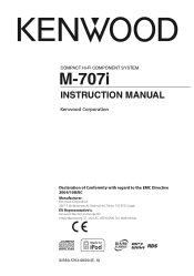 Kenwood M-707i User Manual