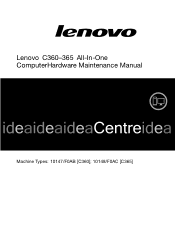 Lenovo C365 Lenovo C360-365 All-In-One Computer Hardware Maintenance Manual