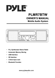 Pyle PLMR7BTW Owners Manual